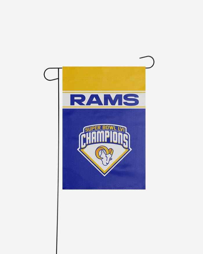 Los Angeles Rams Super Bowl LVI Champions Garden Flag FOCO - FOCO.com