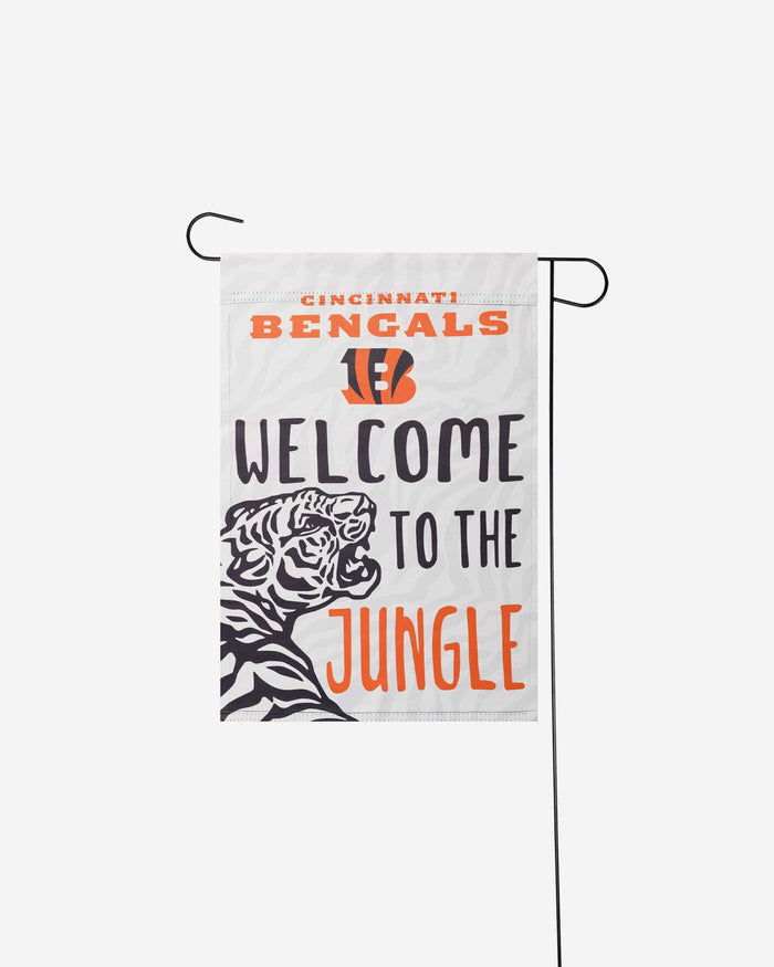 Cincinnati Bengals White Stripe Big Logo Garden Flag FOCO - FOCO.com