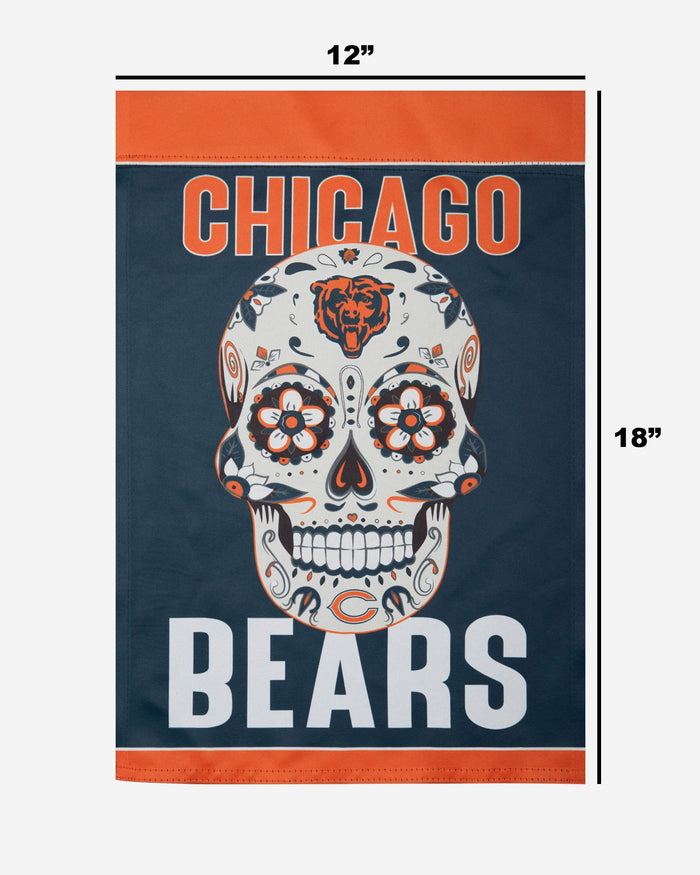 Chicago Bears Day of the Dead Garden Flag FOCO - FOCO.com
