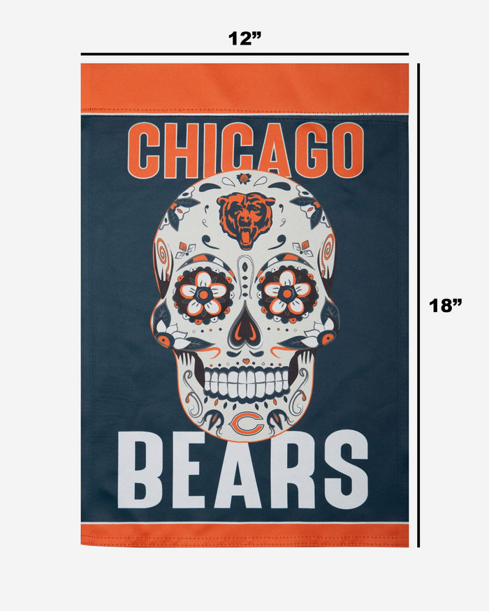 Chicago Bears Day Of The Dead Garden Flag FOCO - FOCO.com
