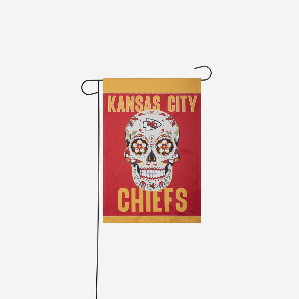 Kansas City Chiefs Day of the Dead Garden Flag FOCO - FOCO.com