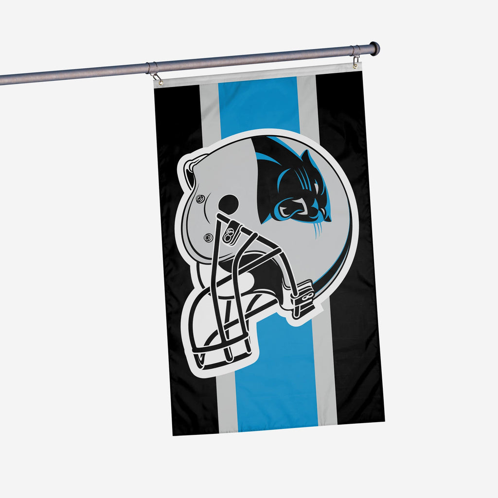 Carolina Panthers Helmet Horizontal Flag FOCO - FOCO.com