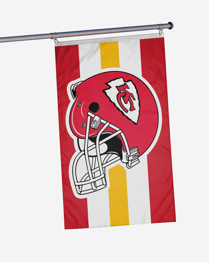 Kansas City Chiefs Helmet Horizontal Flag FOCO - FOCO.com