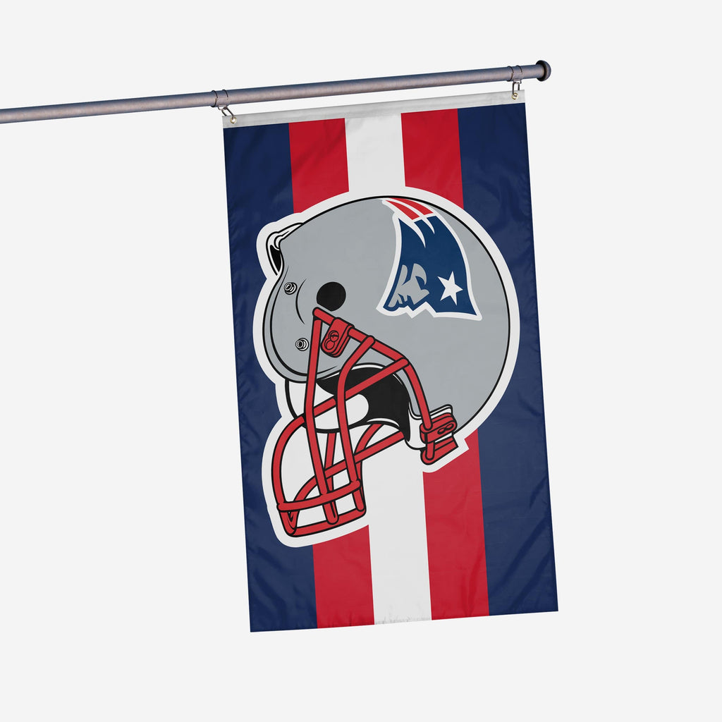 New England Patriots Helmet Horizontal Flag FOCO - FOCO.com