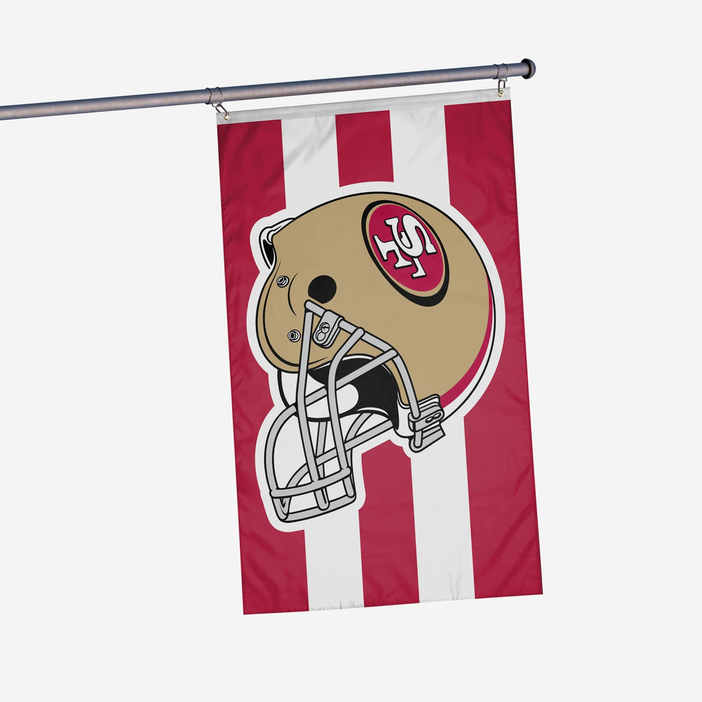San Francisco 49ers Helmet Horizontal Flag FOCO - FOCO.com