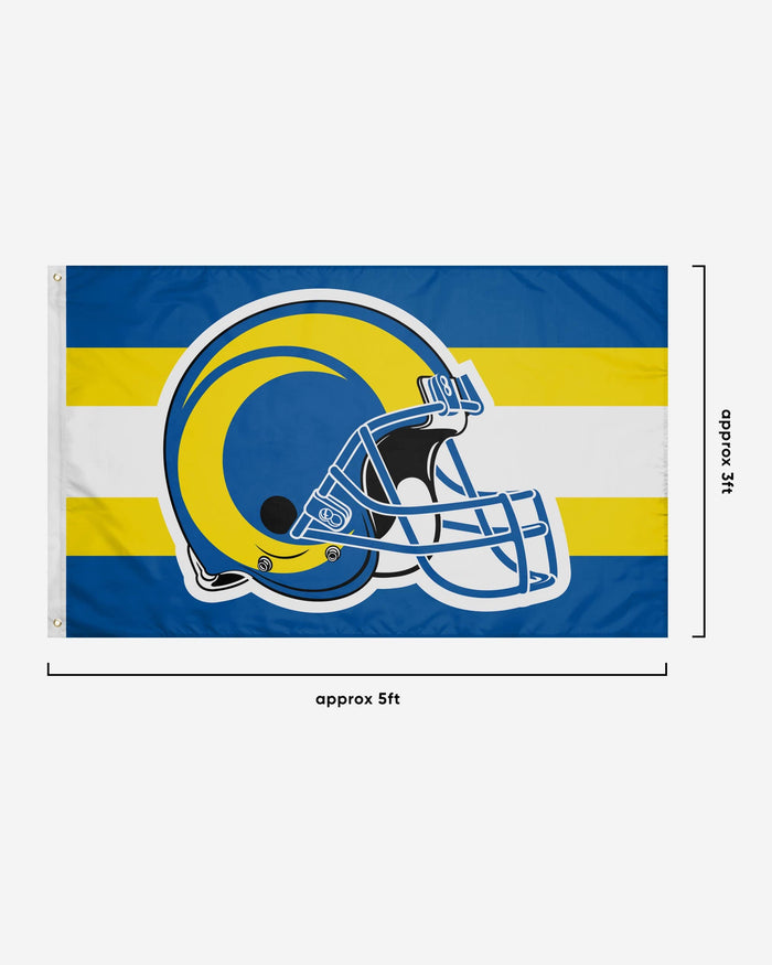 Los Angeles Rams Helmet Horizontal Flag FOCO - FOCO.com