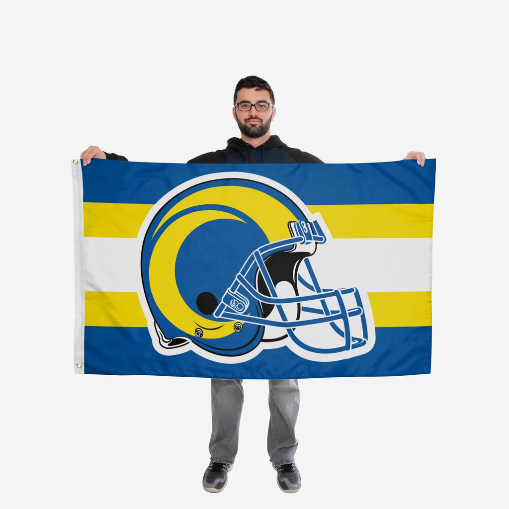 Los Angeles Rams Helmet Horizontal Flag FOCO