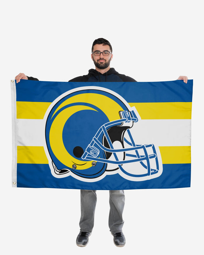 Los Angeles Rams Helmet Horizontal Flag FOCO - FOCO.com