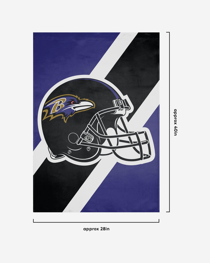 Baltimore Ravens Helmet Vertical Flag FOCO - FOCO.com