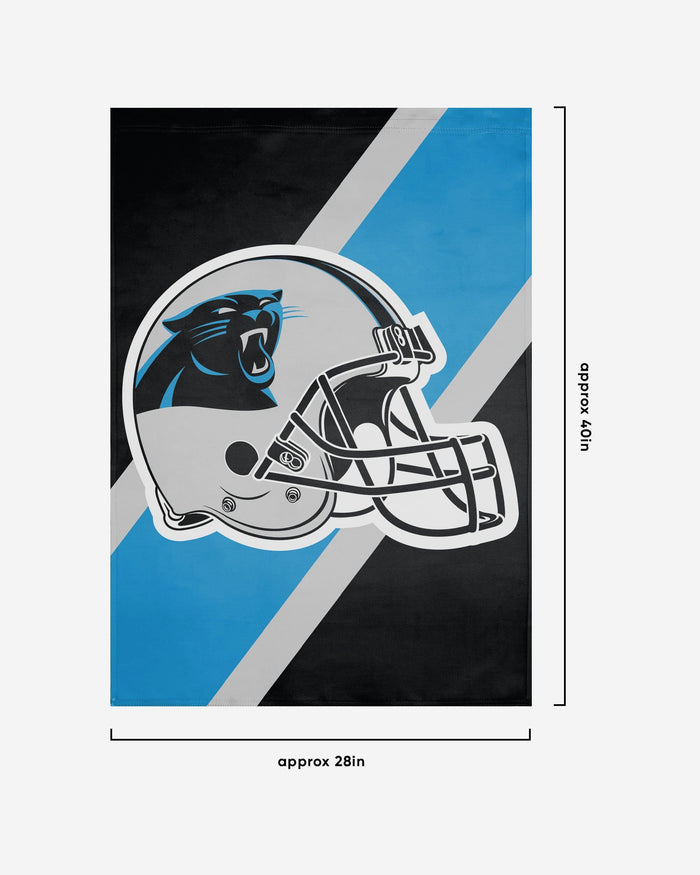Carolina Panthers Helmet Vertical Flag FOCO - FOCO.com