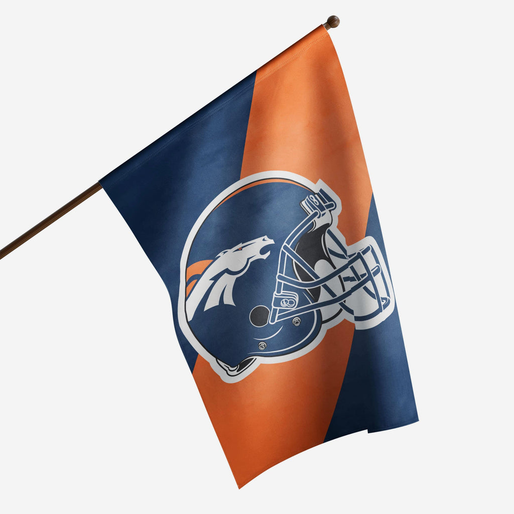 Denver Broncos Helmet Vertical Flag FOCO - FOCO.com
