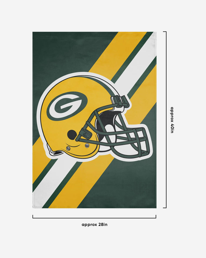 Green Bay Packers Helmet Vertical Flag FOCO - FOCO.com
