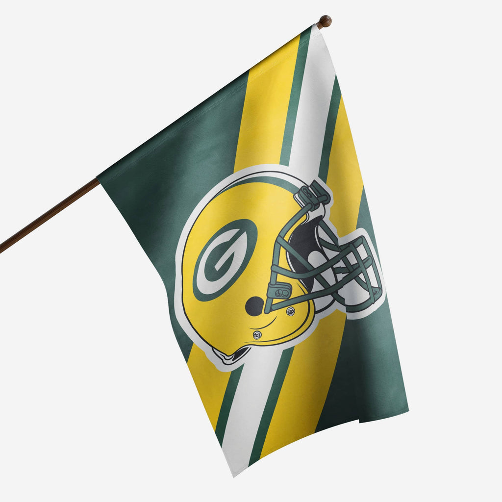 Green Bay Packers Helmet Vertical Flag FOCO - FOCO.com