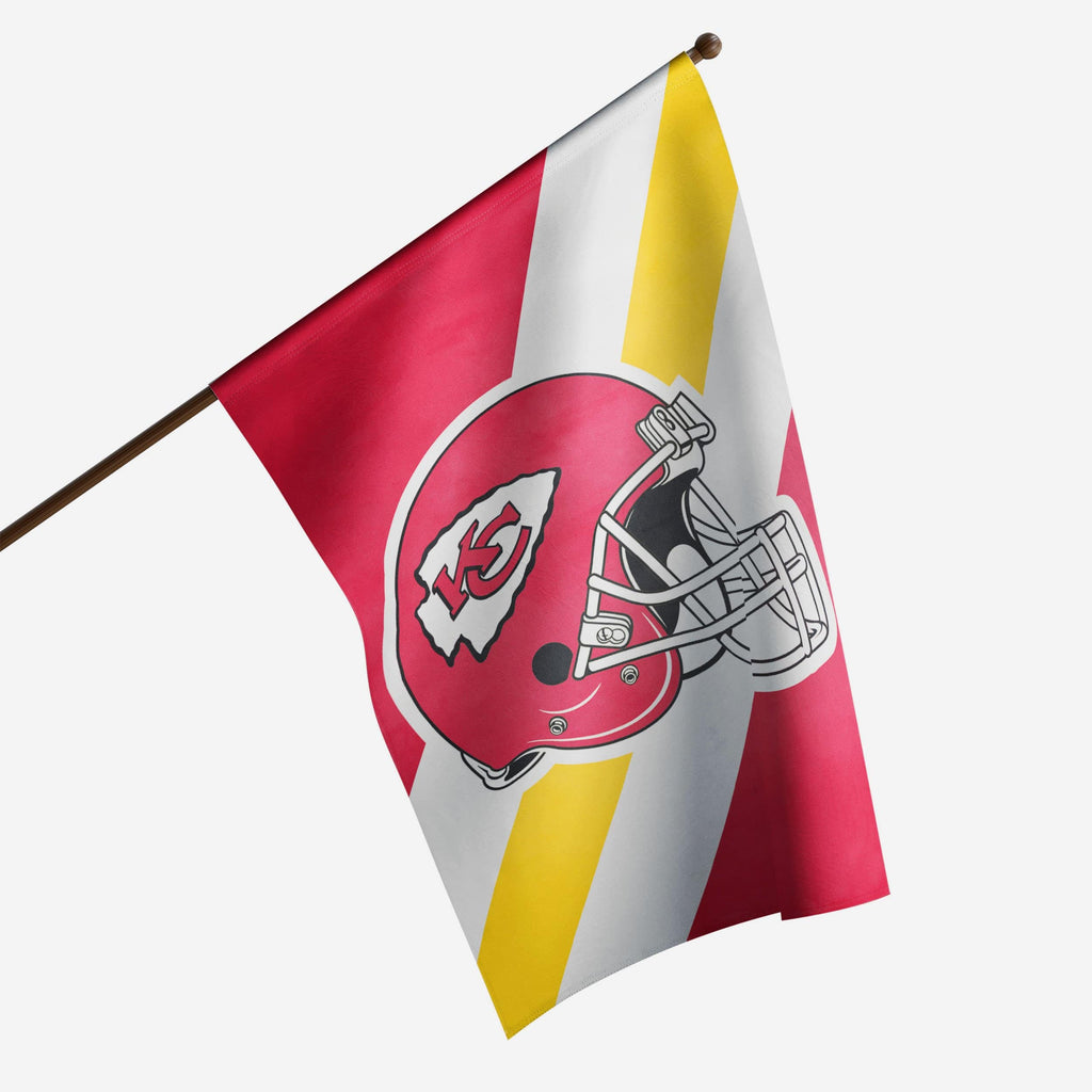Kansas City Chiefs Helmet Vertical Flag FOCO - FOCO.com