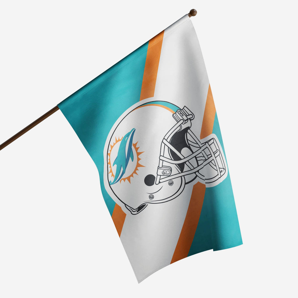 Miami Dolphins Helmet Vertical Flag FOCO - FOCO.com