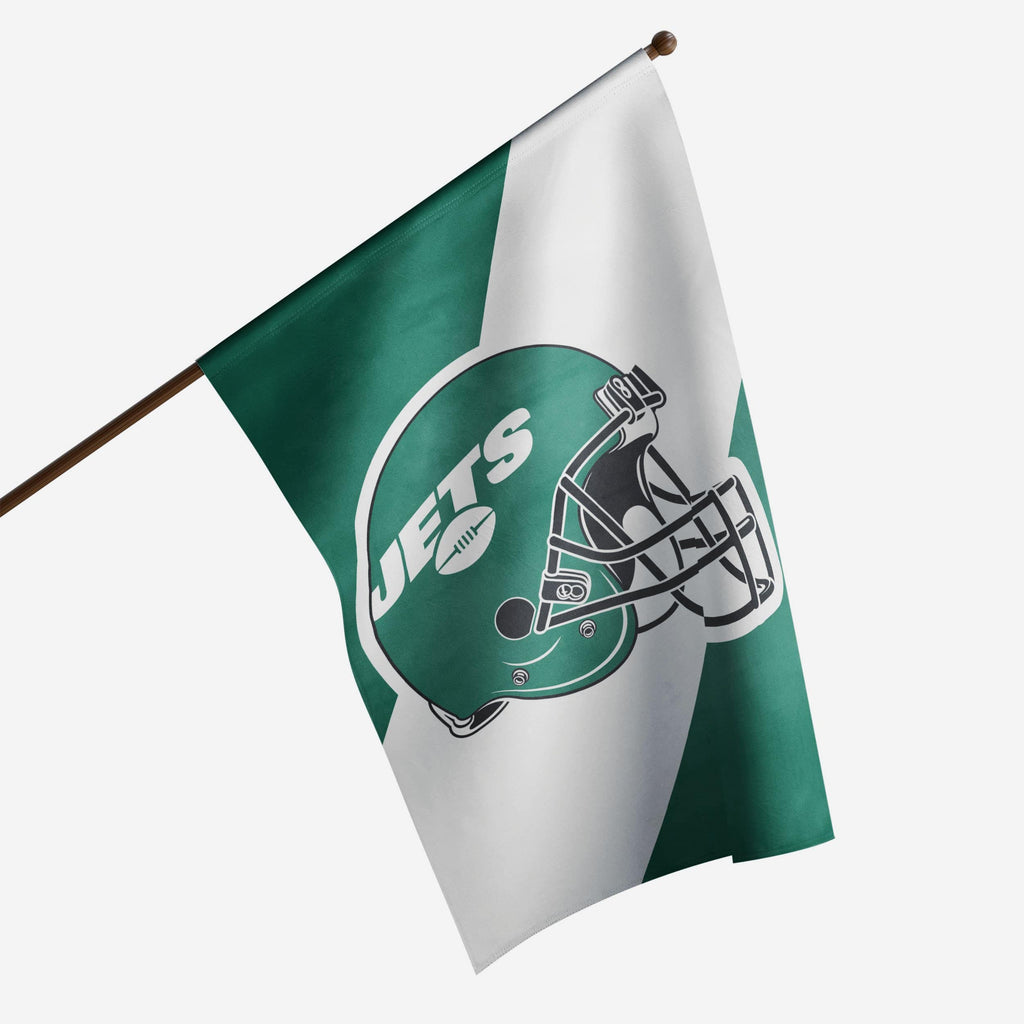 New York Jets Helmet Vertical Flag FOCO - FOCO.com