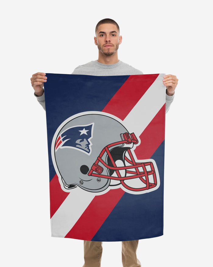New England Patriots Helmet Vertical Flag FOCO - FOCO.com