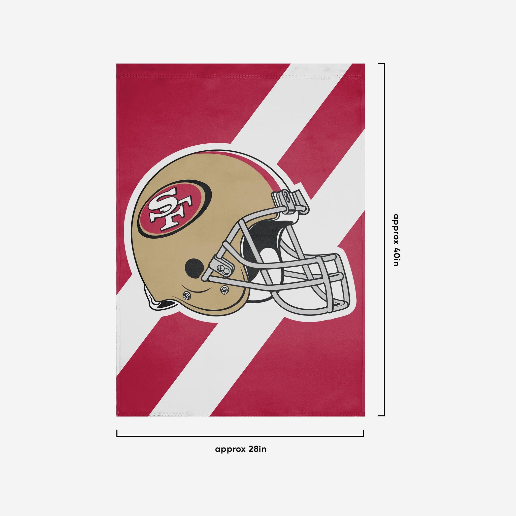 49er helmet icon San Francisco 49ers Helmet Vertical Flag FOCO