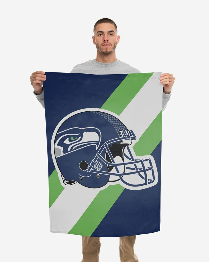 Seattle Seahawks Helmet Vertical Flag FOCO - FOCO.com