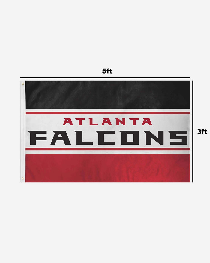 Atlanta Falcons Horizontal Flag FOCO - FOCO.com