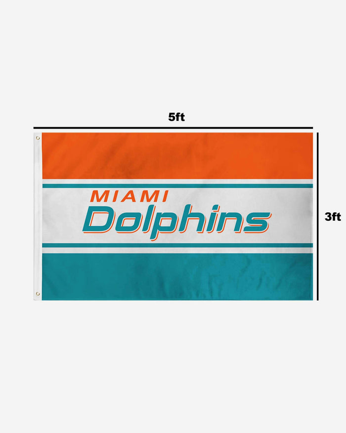Miami Dolphins Horizontal Flag FOCO - FOCO.com