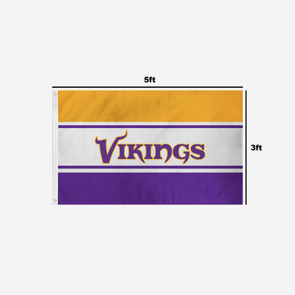 Minnesota Vikings Horizontal Flag FOCO