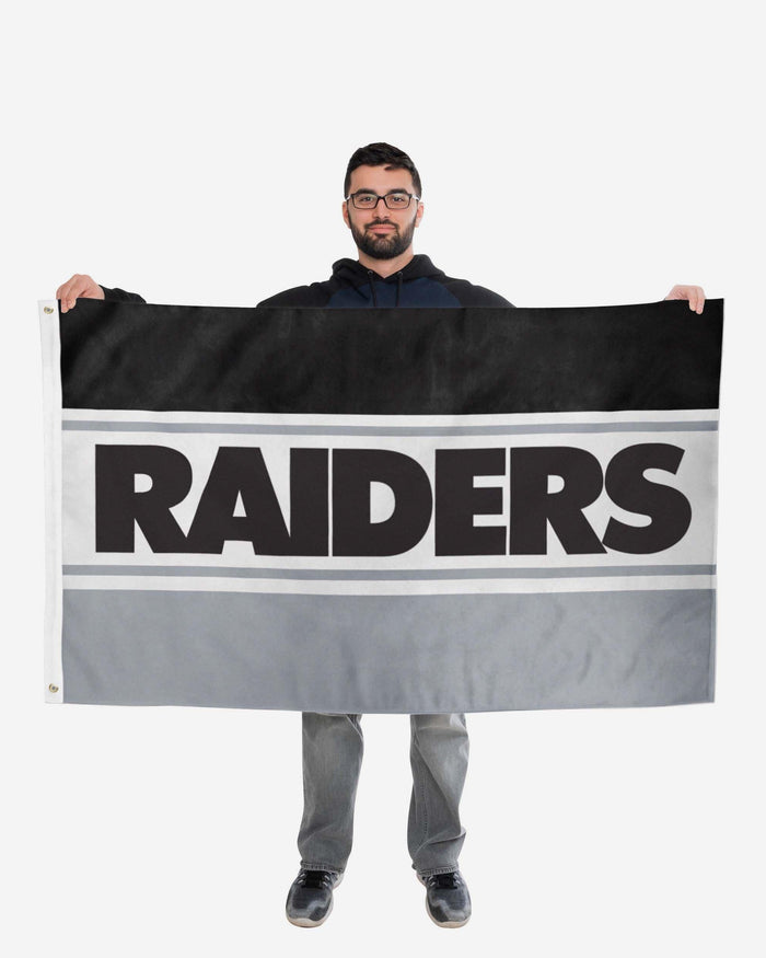 Las Vegas Raiders Horizontal Flag FOCO - FOCO.com