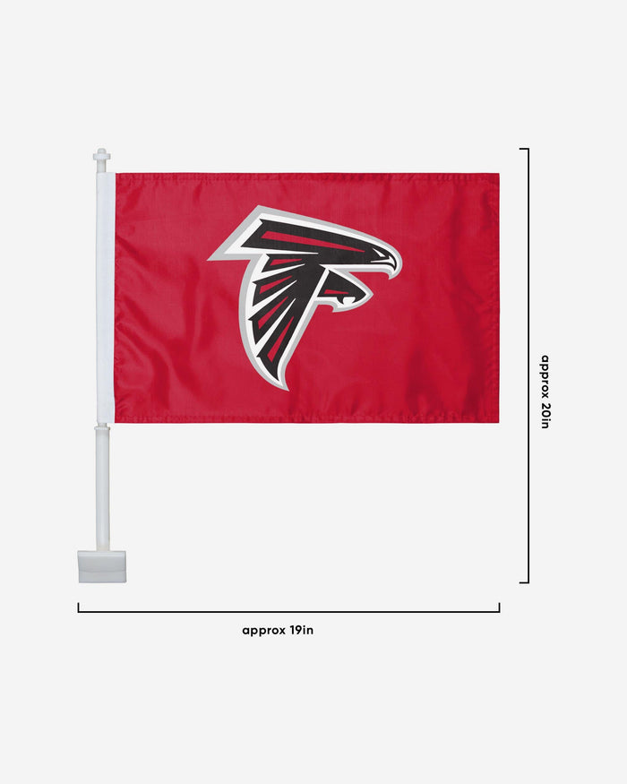 Atlanta Falcons 2 Pack Solid Car Flag FOCO - FOCO.com
