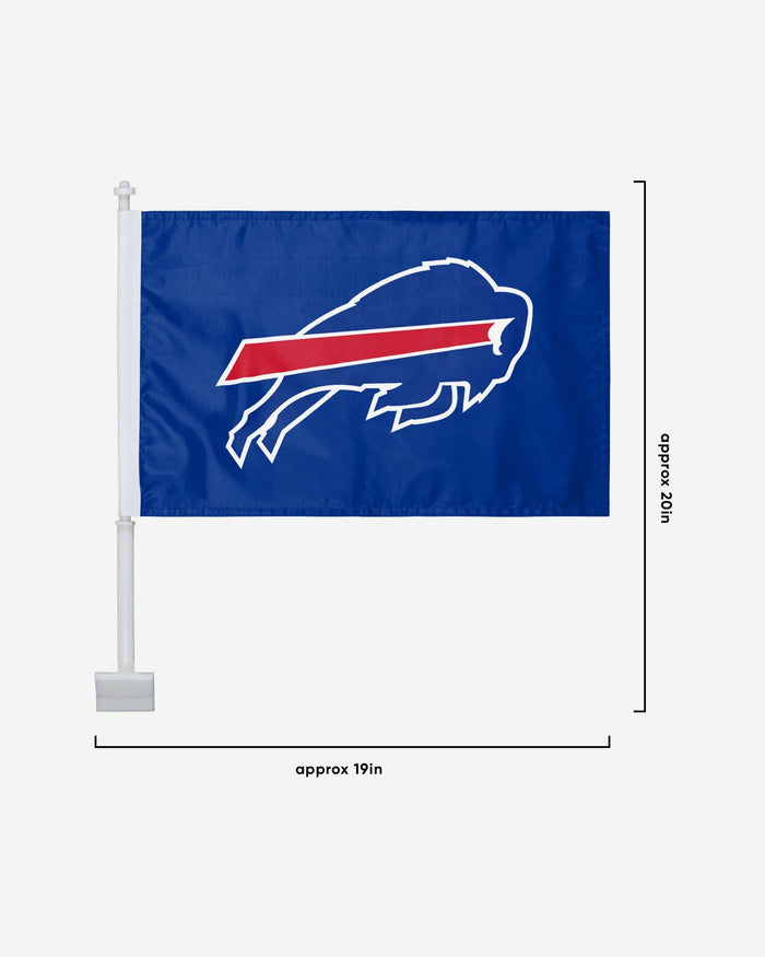 Buffalo Bills 2 Pack Solid Car Flag FOCO - FOCO.com
