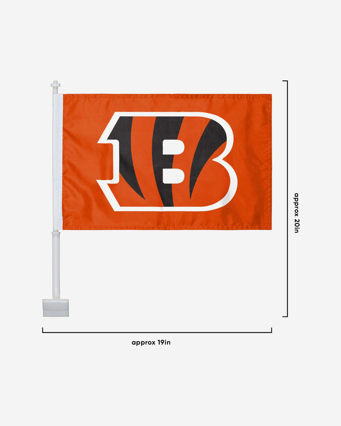 Cincinnati Bengals 2 Pack Solid Car Flag FOCO - FOCO.com