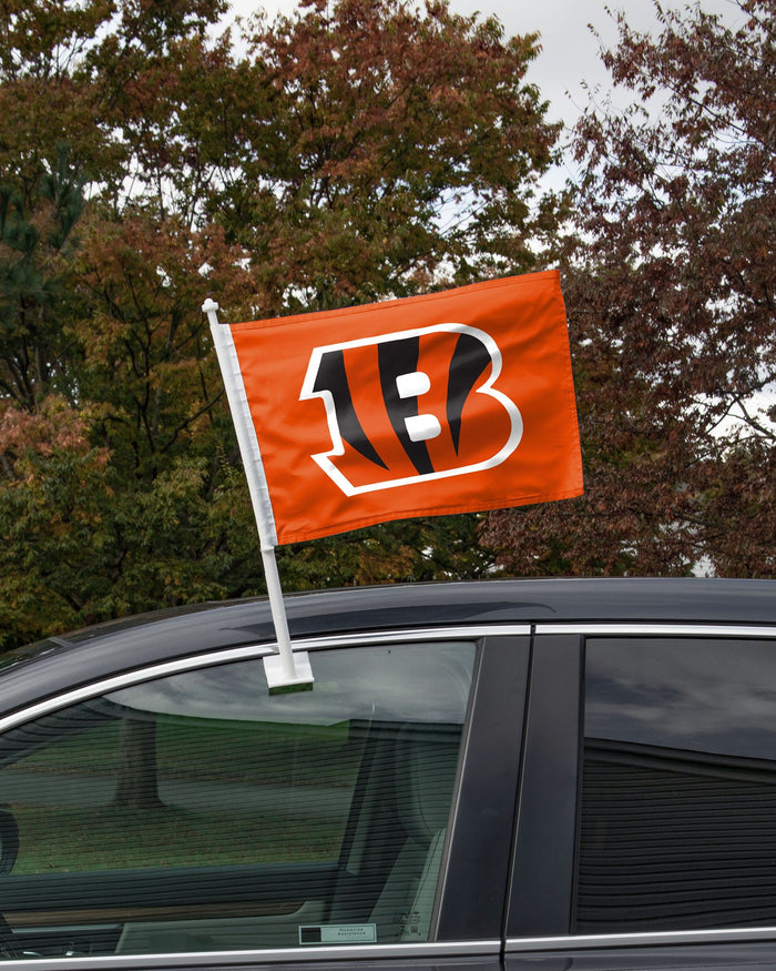 Cincinnati Bengals 2 Pack Solid Car Flag FOCO - FOCO.com