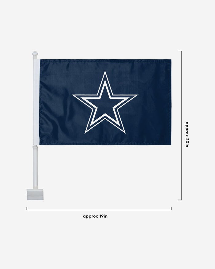 Dallas Cowboys 2 Pack Solid Car Flag FOCO - FOCO.com
