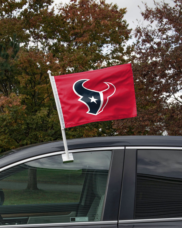 Houston Texans 2 Pack Solid Car Flag FOCO - FOCO.com