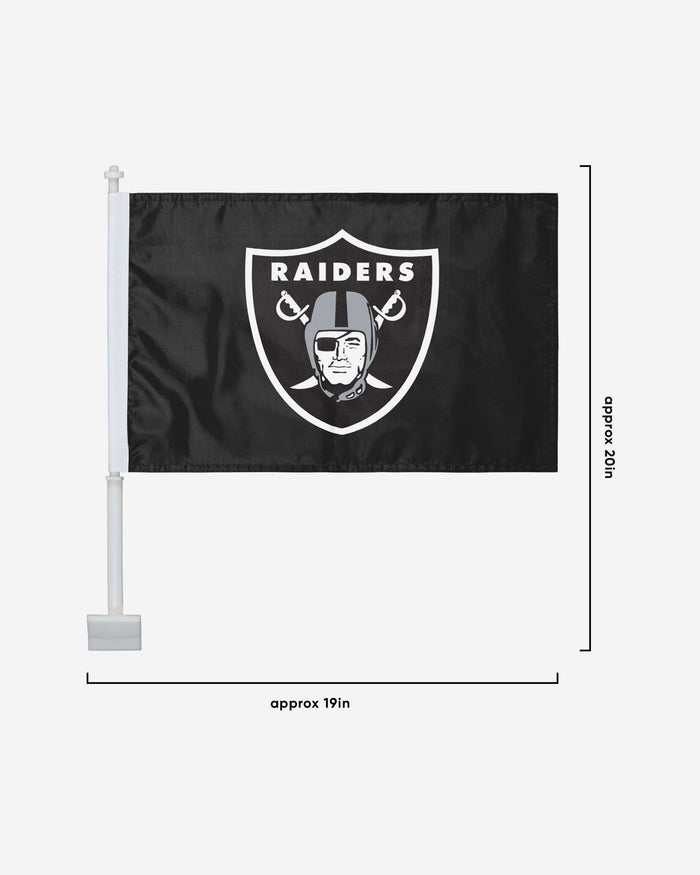 Las Vegas Raiders 2 Pack Solid Car Flag FOCO - FOCO.com