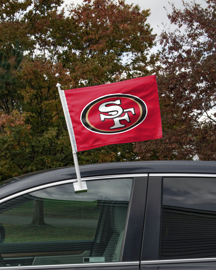 San Francisco 49ers 2 Pack Solid Car Flag FOCO - FOCO.com