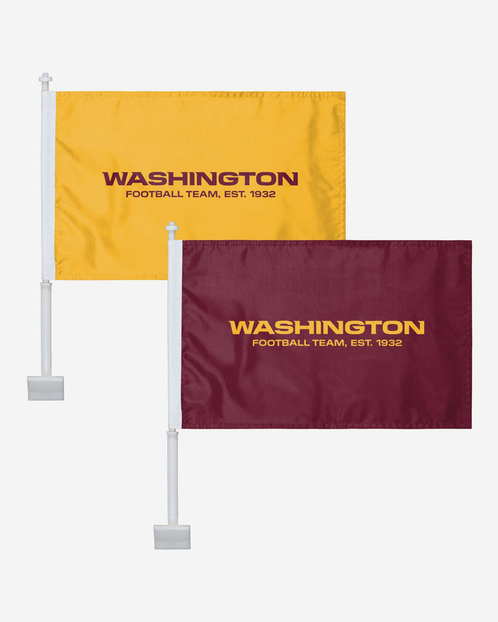 Washington Commanders Original 2 Pack Solid Car Flag FOCO - FOCO.com