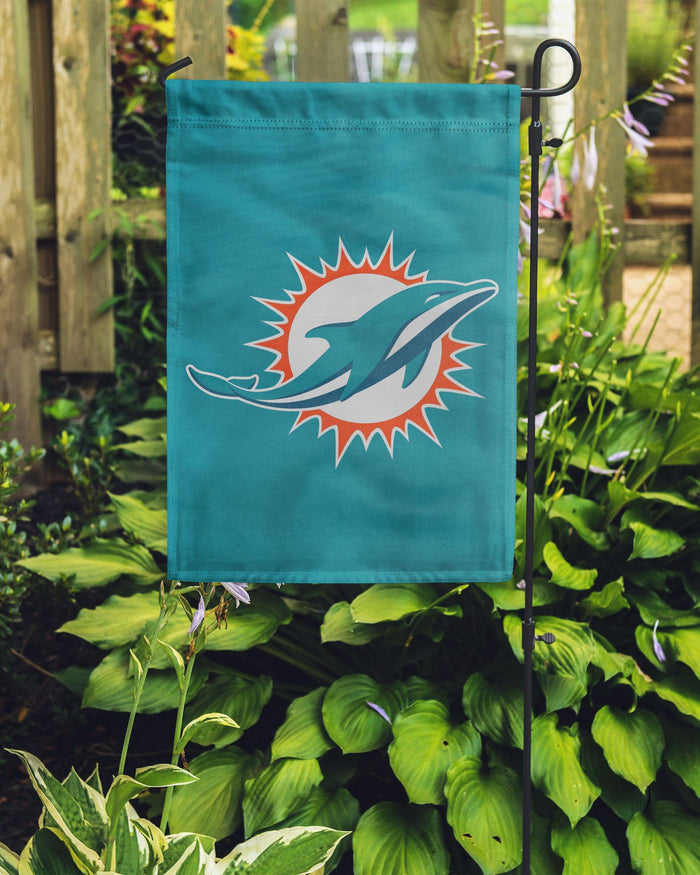 Miami Dolphins Solid Garden Flag FOCO - FOCO.com
