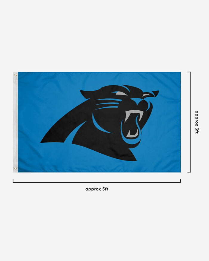 Carolina Panthers Solid Horizontal Flag FOCO - FOCO.com
