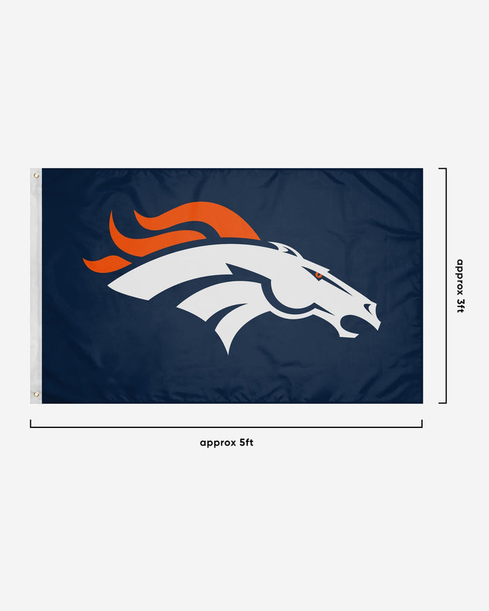 Denver Broncos Solid Horizontal Flag FOCO - FOCO.com