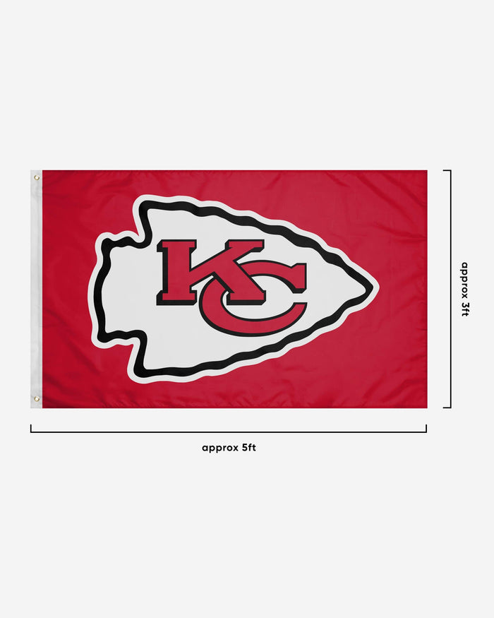 Kansas City Chiefs Solid Horizontal Flag FOCO - FOCO.com