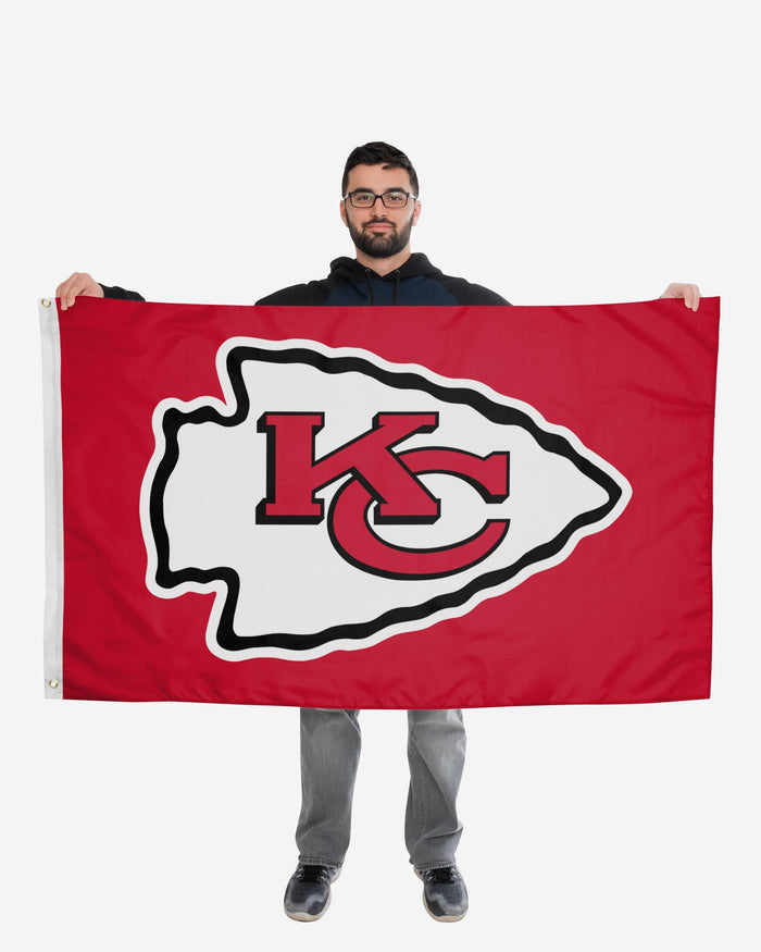 Kansas City Chiefs Solid Horizontal Flag FOCO - FOCO.com