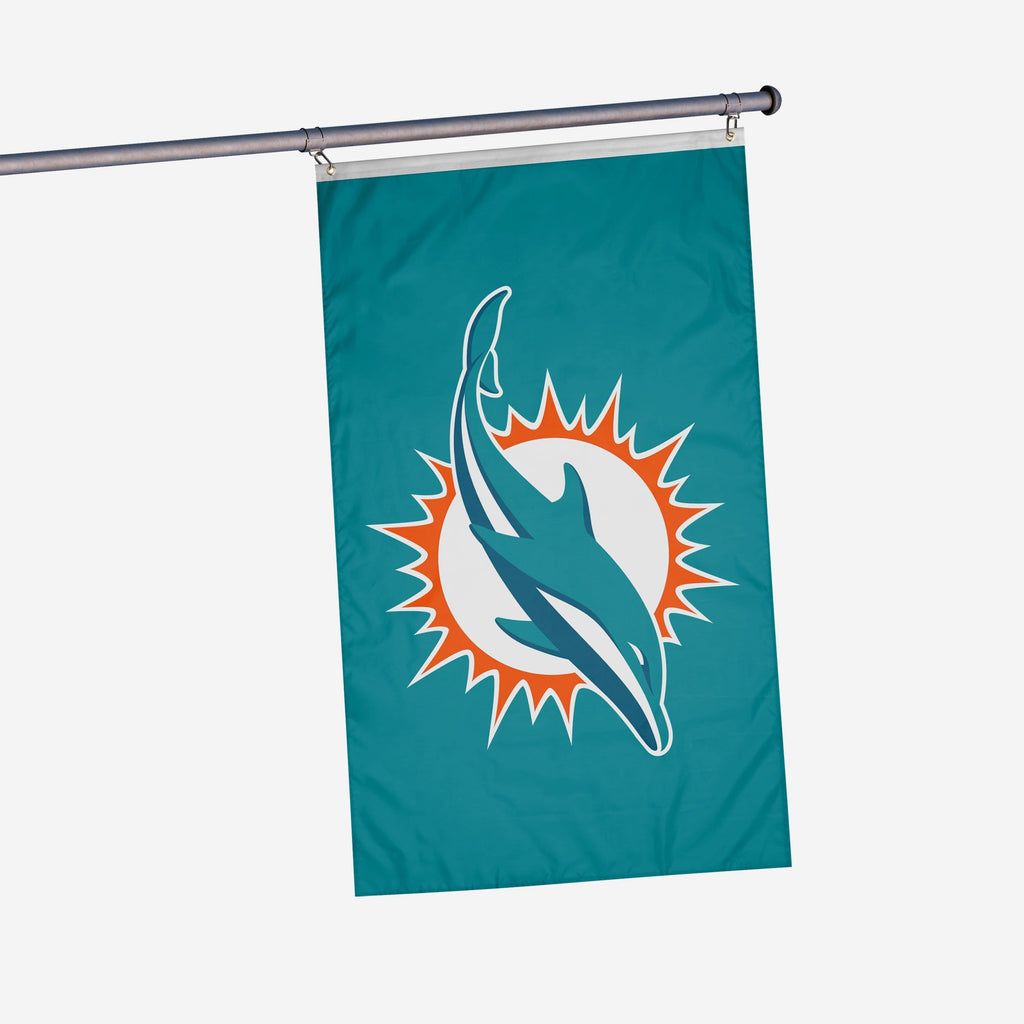 Miami Dolphins Solid Horizontal Flag FOCO - FOCO.com