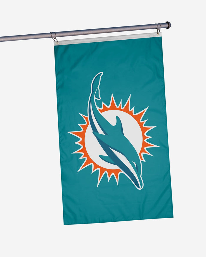 Miami Dolphins Solid Horizontal Flag FOCO - FOCO.com