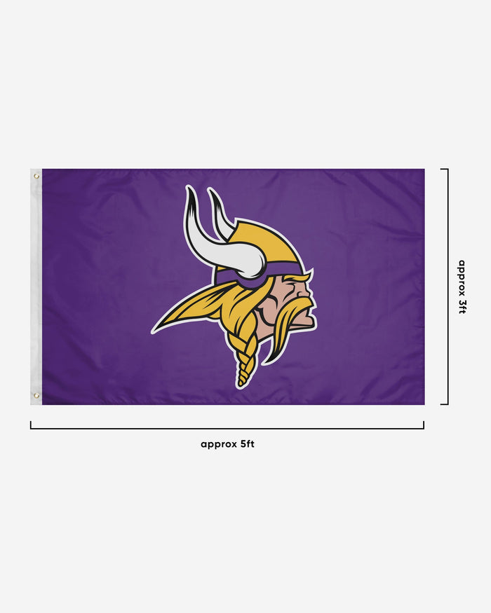 Minnesota Vikings Solid Horizontal Flag FOCO - FOCO.com