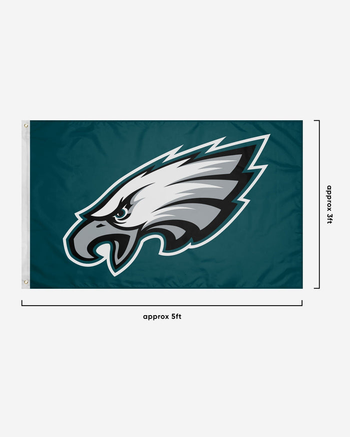 Philadelphia Eagles Solid Horizontal Flag FOCO - FOCO.com