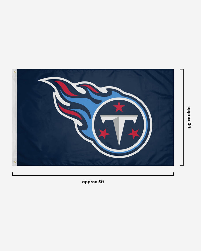 Tennessee Titans Solid Horizontal Flag FOCO - FOCO.com
