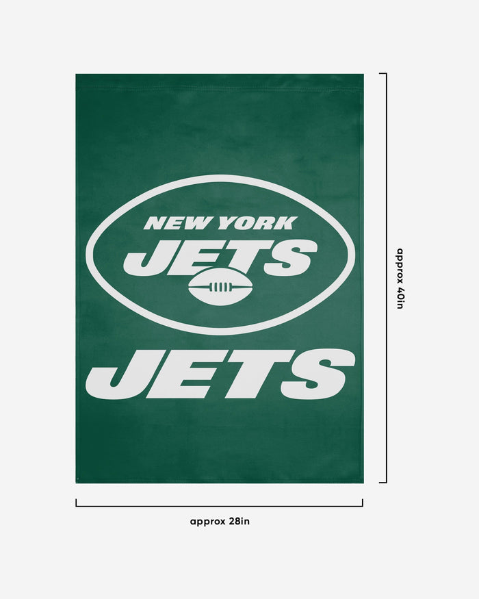 New York Jets Solid Vertical Flag FOCO - FOCO.com