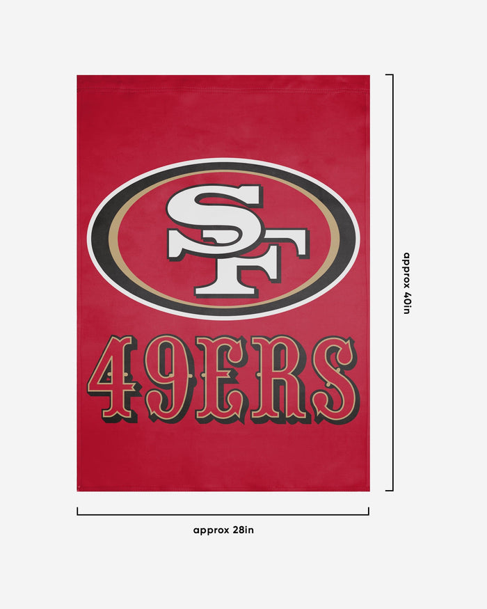 San Francisco 49ers Solid Vertical Flag FOCO - FOCO.com