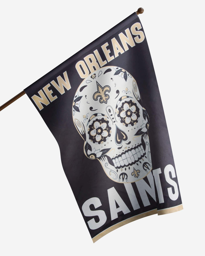 New Orleans Saints Day Of The Dead Vertical Flag FOCO - FOCO.com