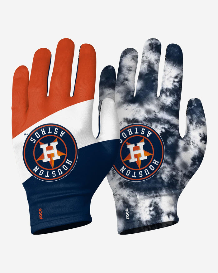 Houston Astros 2 Pack Reusable Stretch Gloves FOCO S/M - FOCO.com